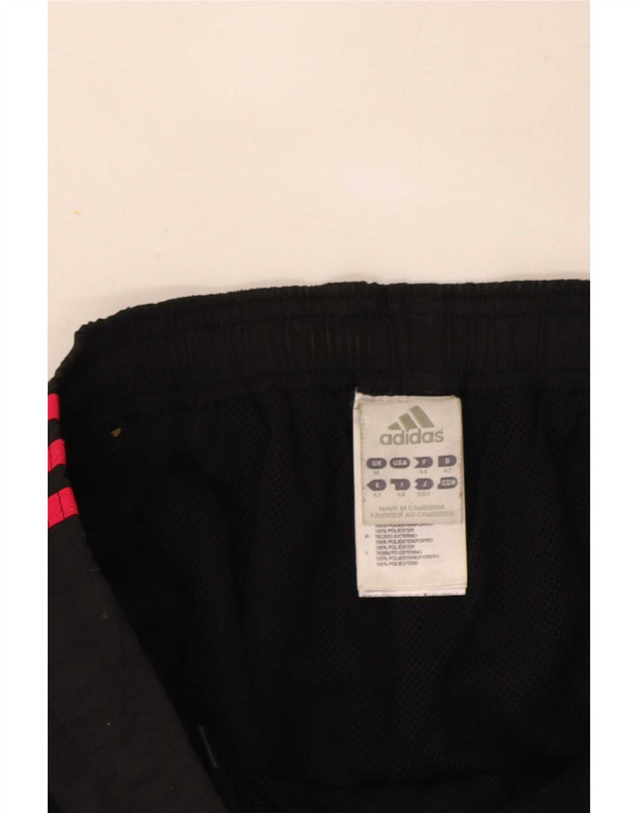 Pantaloni de trening Capri Adidas pentru femei UK 16 Poliester negru mare