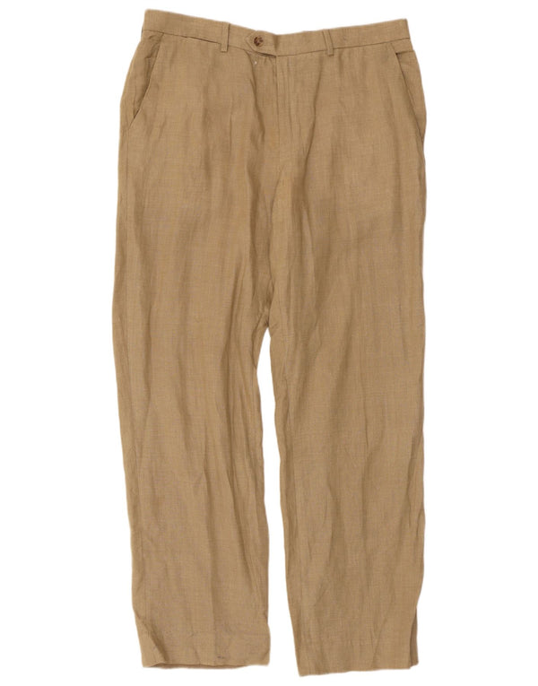 Pantaloni chino drepți pentru bărbați Marks & Spencer L34 L31 Bej in
