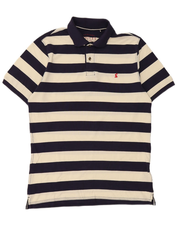 Tricou polo pentru bărbați Joules cu mânecă scurtă, cu tăiere clasică, în dungi mari, albastru