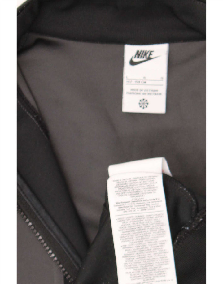 Pulover cu grafic Nike pentru băieți, 12-13 ani, mare, negru, color block