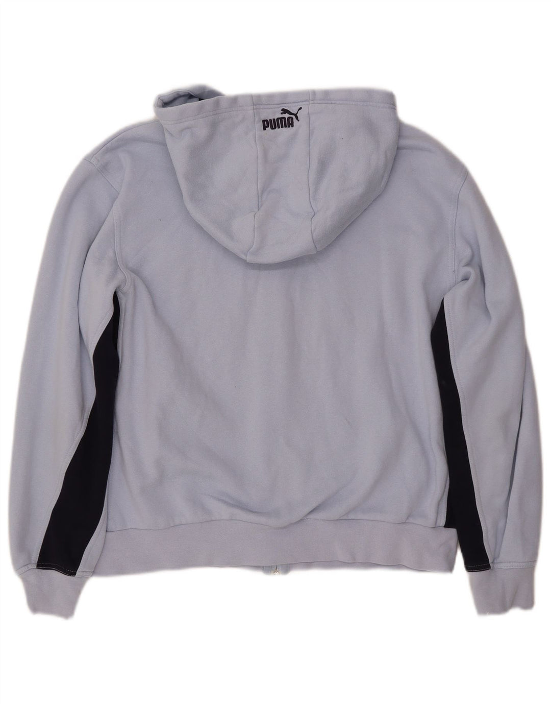 Pulover PUMA pentru femei, cu glugă cu grafică, UK 14, albastru mediu, bumbac color bloc