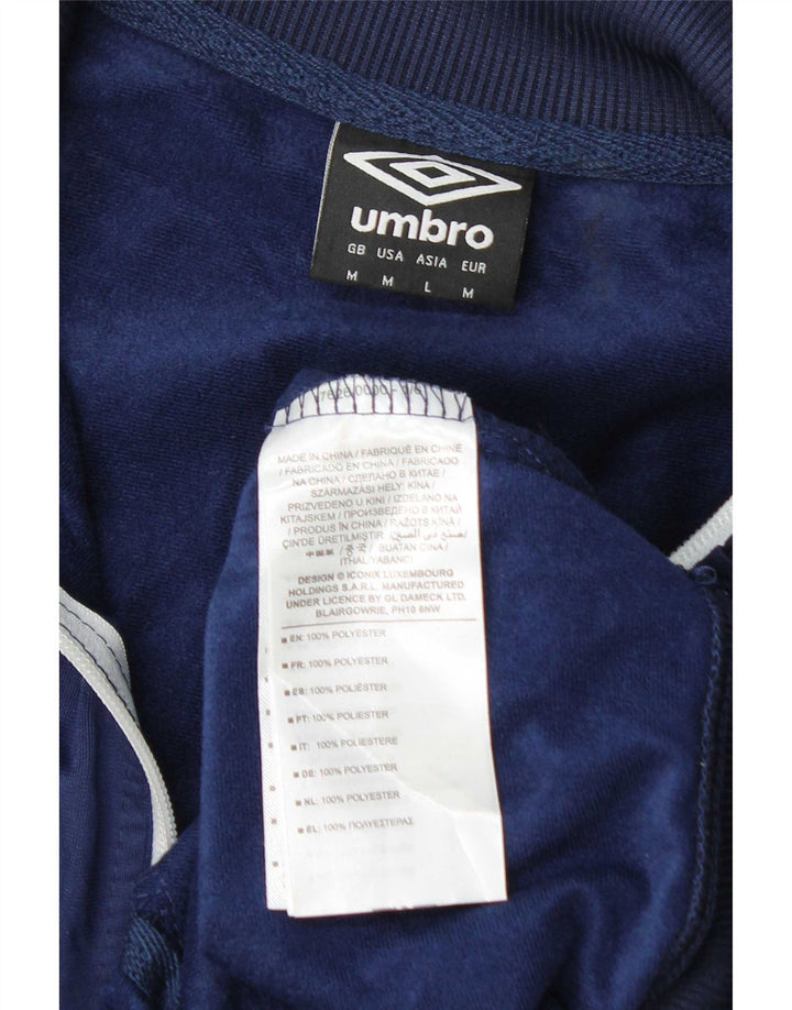 Trening pentru bărbați Umbro, cu grafică completă, mediu, albastru marin, poliester color bloc