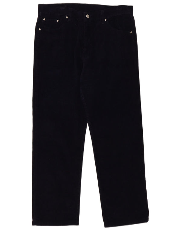 Pantaloni drepti din velur pentru bărbați Carrera L36 L29 Bumbac bleumarin