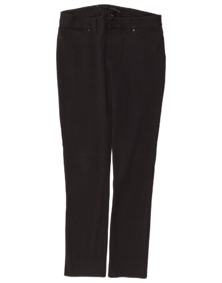 CALVIN KLEIN Pantaloni slim casual pentru femei US 6 Medium W30 L28 bumbac gri