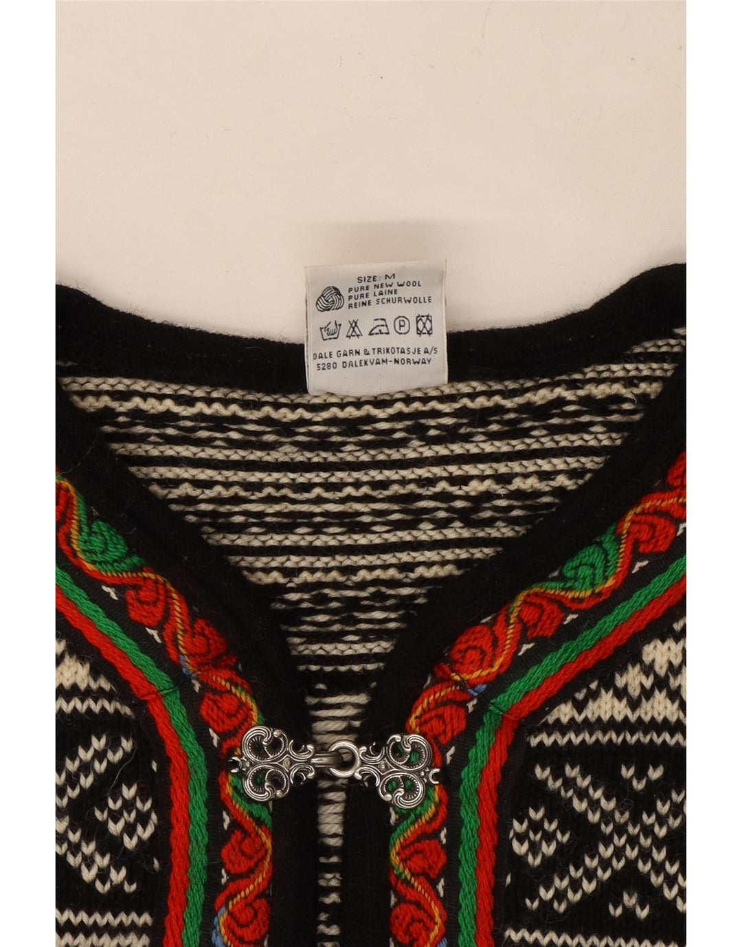 Pulover cardigan pentru femei DALE OF NORWAY UK 14 Medium Off White Fair Isle