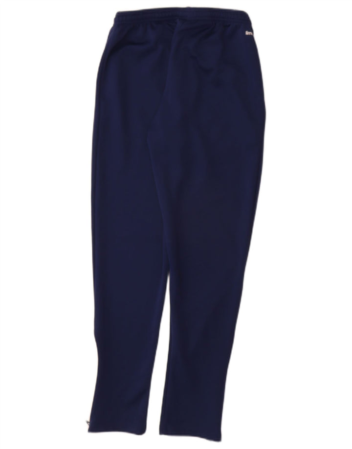 Pantaloni de trening ADIDAS Climalite pentru baieti 11-12 ani poliester bleumarin