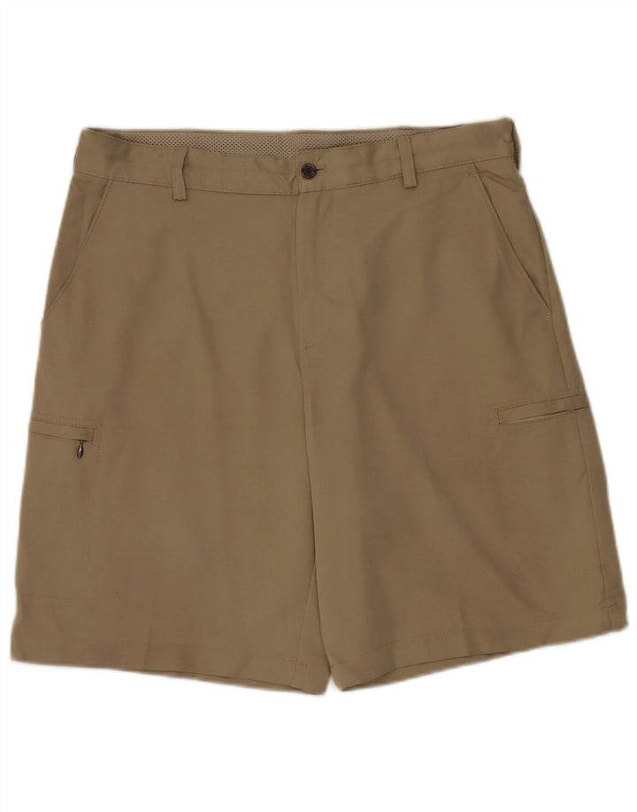 Pantaloni scurți pentru bărbați Izod Classic Fit Cargo W34 Large Kaki Poliester