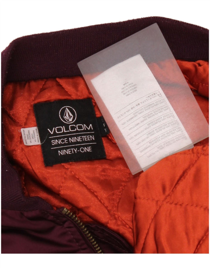 Jachetă bomber supradimensionată pentru femei Volcom UK 10 Poliester violet mic