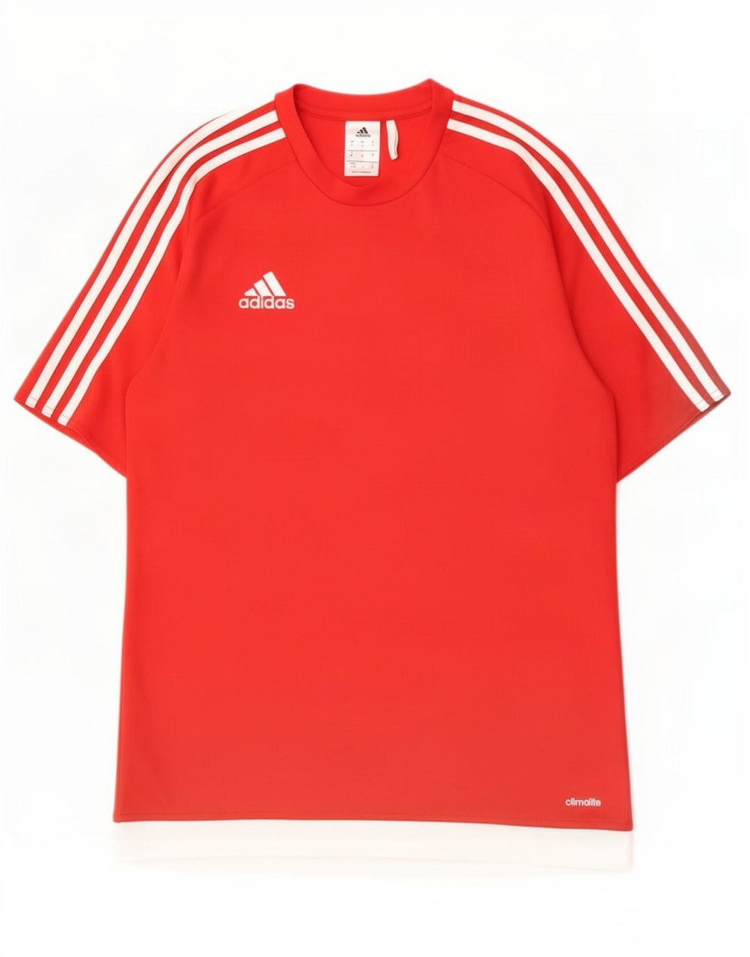 Adidas Mens Climalite Medium Red Colourblock Poliester