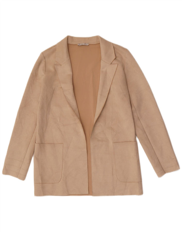 Jachetă blazer supradimensionată pentru femei Zara UK 6 XS Bej