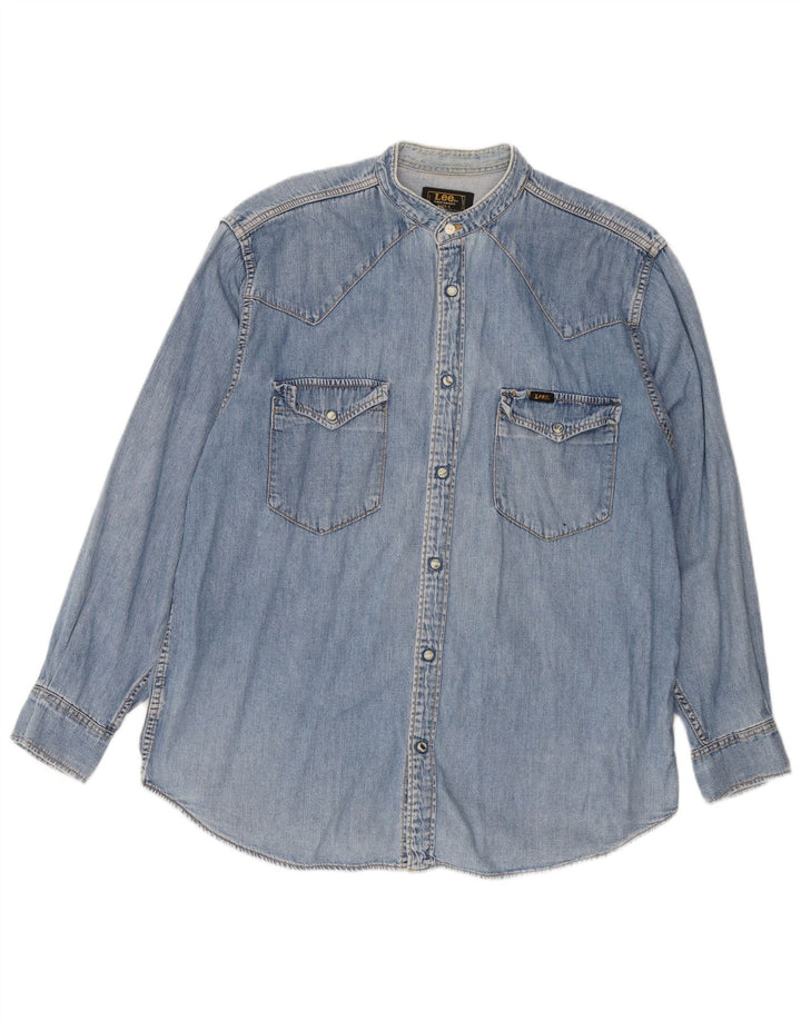 Cămașă de blugi pentru bărbați Lee, bumbac albastru mare