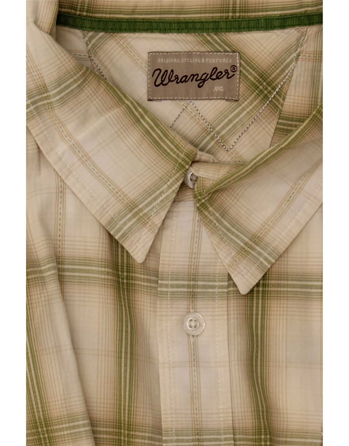 Cămașă cu mânecă scurtă pentru bărbați Wrangler, verde, XL