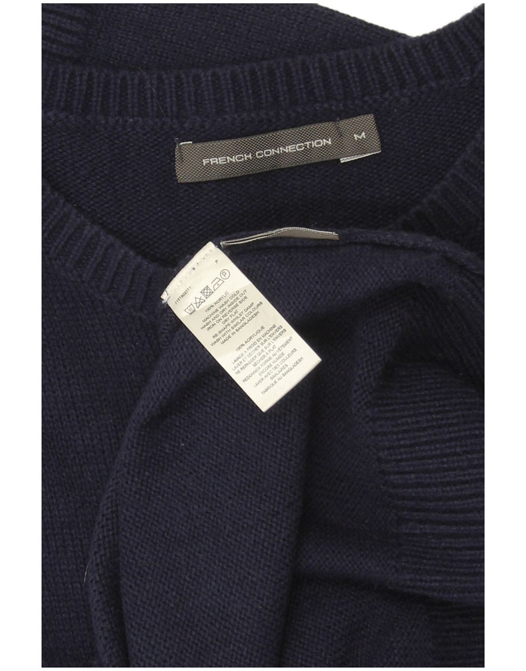 FRENCH CONNECTION Pulover pentru bărbați cu gât crew pulover Mediu Bleumarin Fair Isle