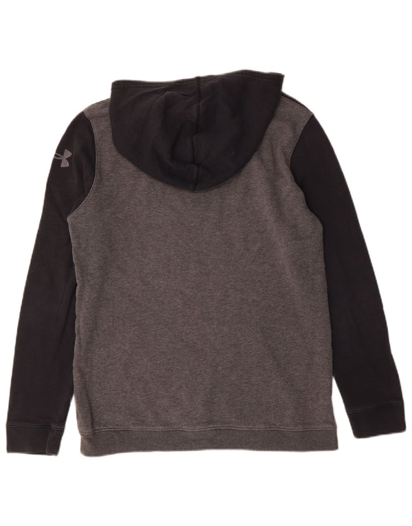 Pulover cu glugă grafic Under Armour pentru băieți 13-14 ani XL negru colorblock