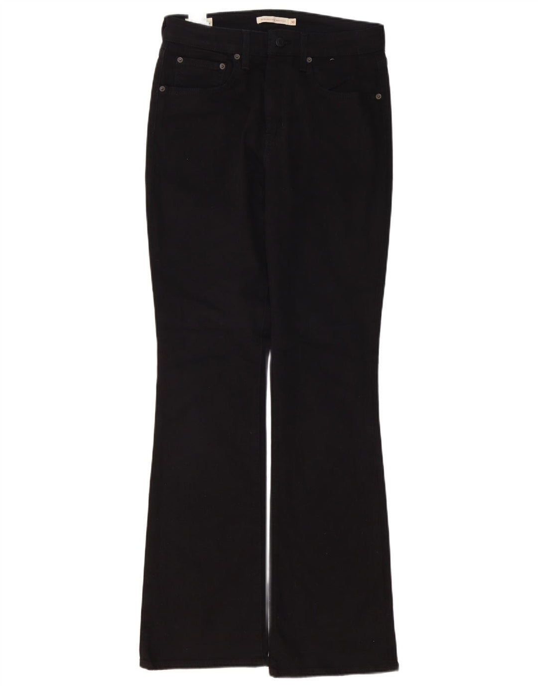 Blugi bootcut cu talie mare LEVI'S 725 pentru femei L30 L32 bumbac negru