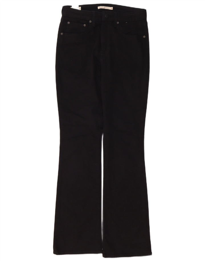 Blugi bootcut cu talie mare LEVI'S 725 pentru femei L30 L32 bumbac negru