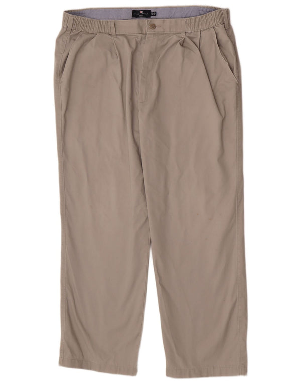 Marks & Spencer Pantaloni chino drepți Blue Harbour pentru bărbați L40 L29 bej