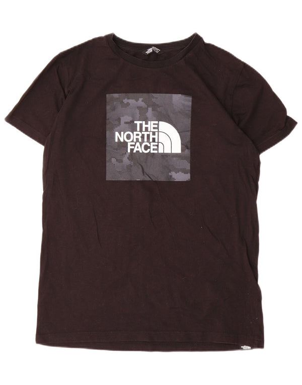 Tricou grafic pentru băieți The North Face Top 15-16 ani 2XL bumbac negru