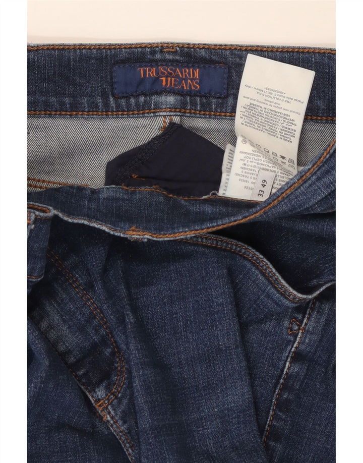 TRUSSARDI Blugi Slim pentru Barbati W33 L30 Bumbac Albastru