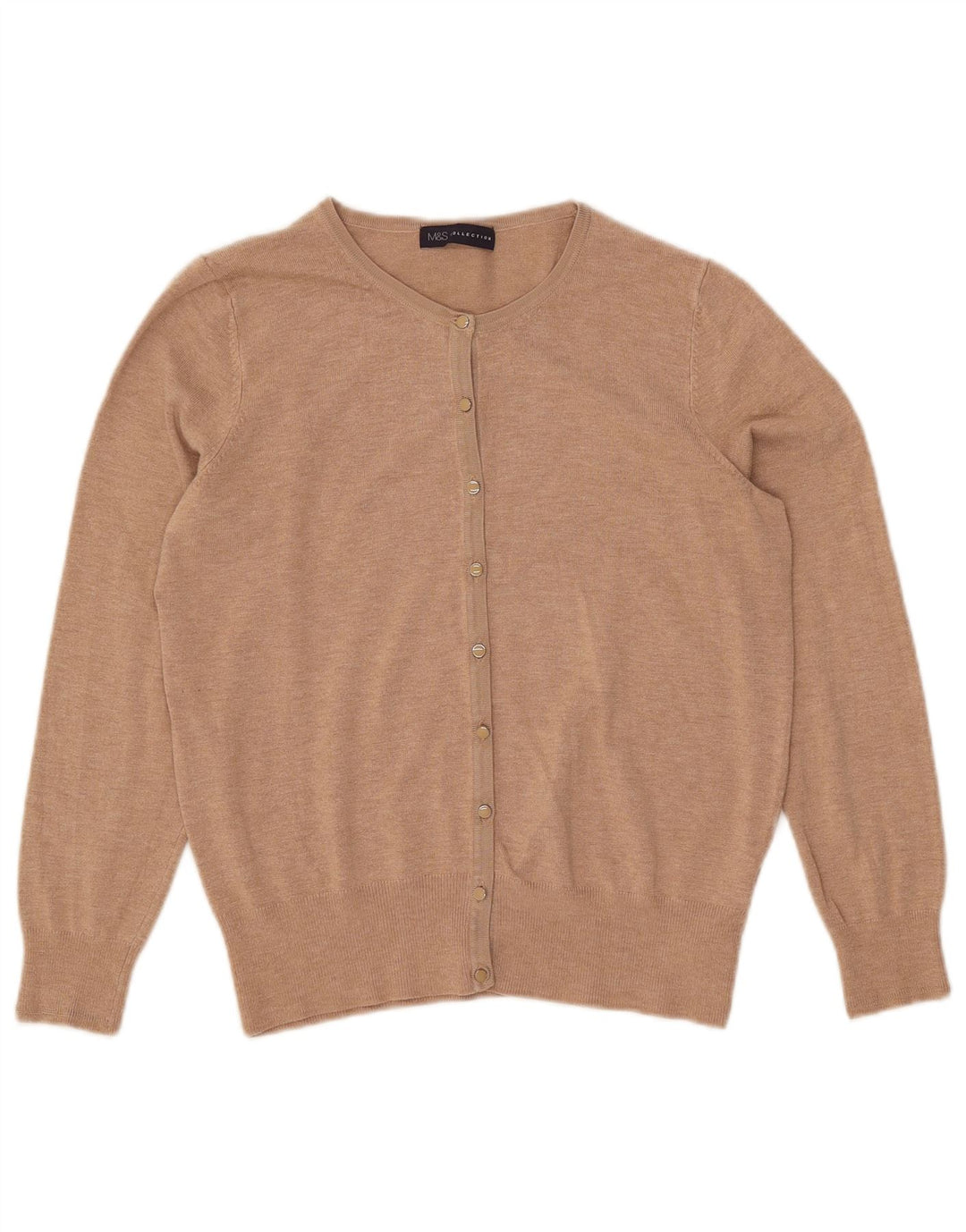 Pulover cardigan pentru femei Marks & Spencer UK 12 Medium Beige Viscose