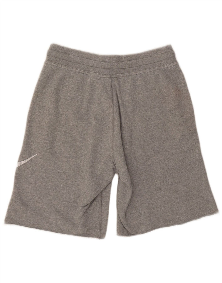 Pantaloni scurti sport grafic Nike pentru bărbați, bumbac, gri mici