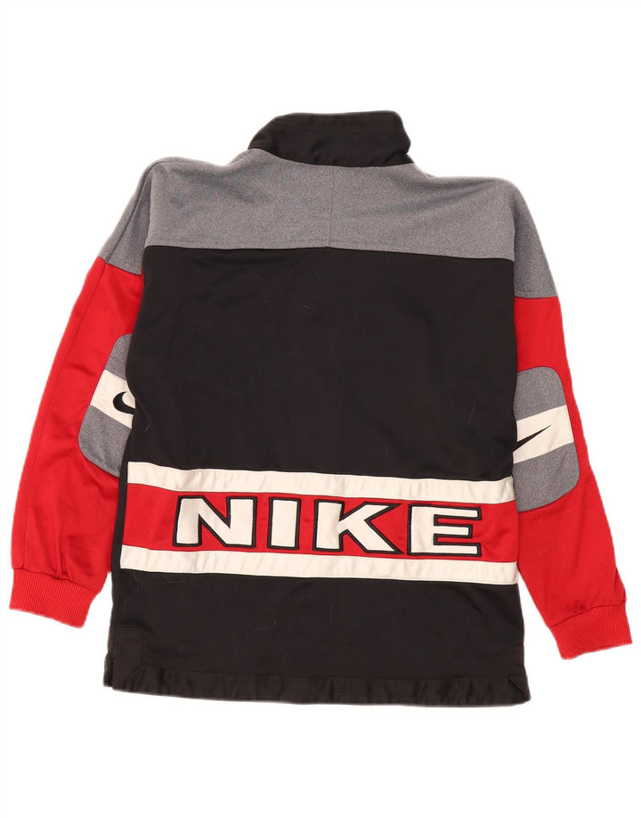 Jachetă de top pentru trening grafic Nike pentru băieți 12-13 ani, mare, negru, color block