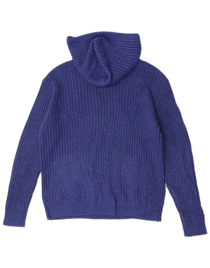 Pulover cu glugă pentru femei Marks & Spencer UK 14 Medium Blue Flecked