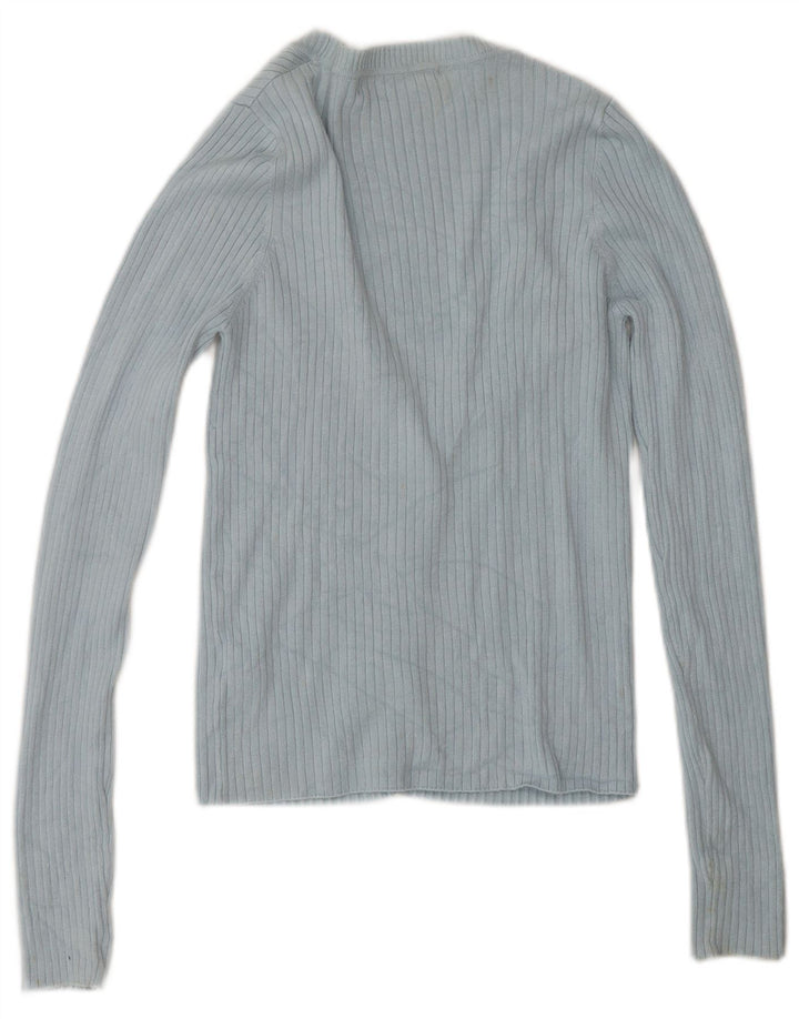 Pulover Cardigan pentru Damă Zara UK 12 Medium Blue Rayon