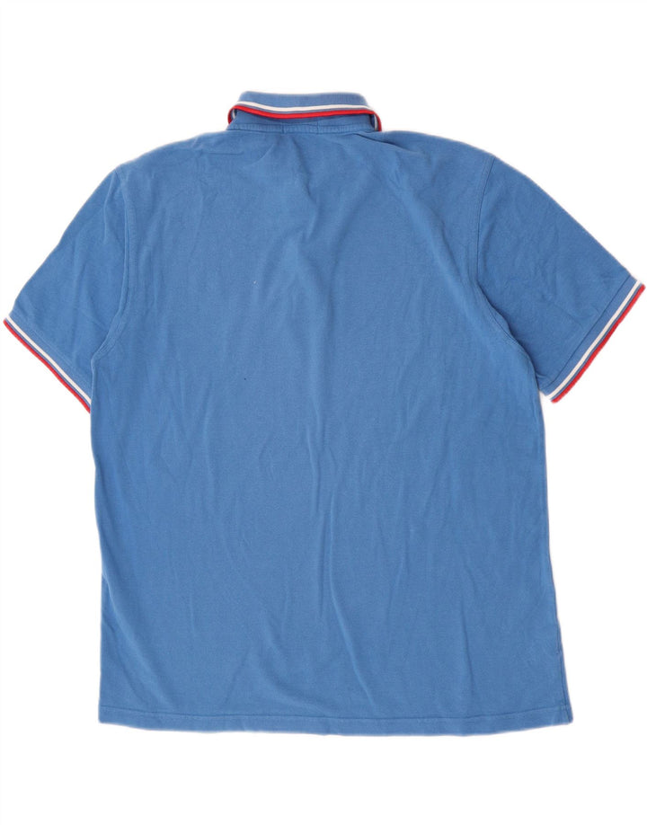Cămașă polo Fred Perry pentru bărbați XL, bumbac cu dungi albastre