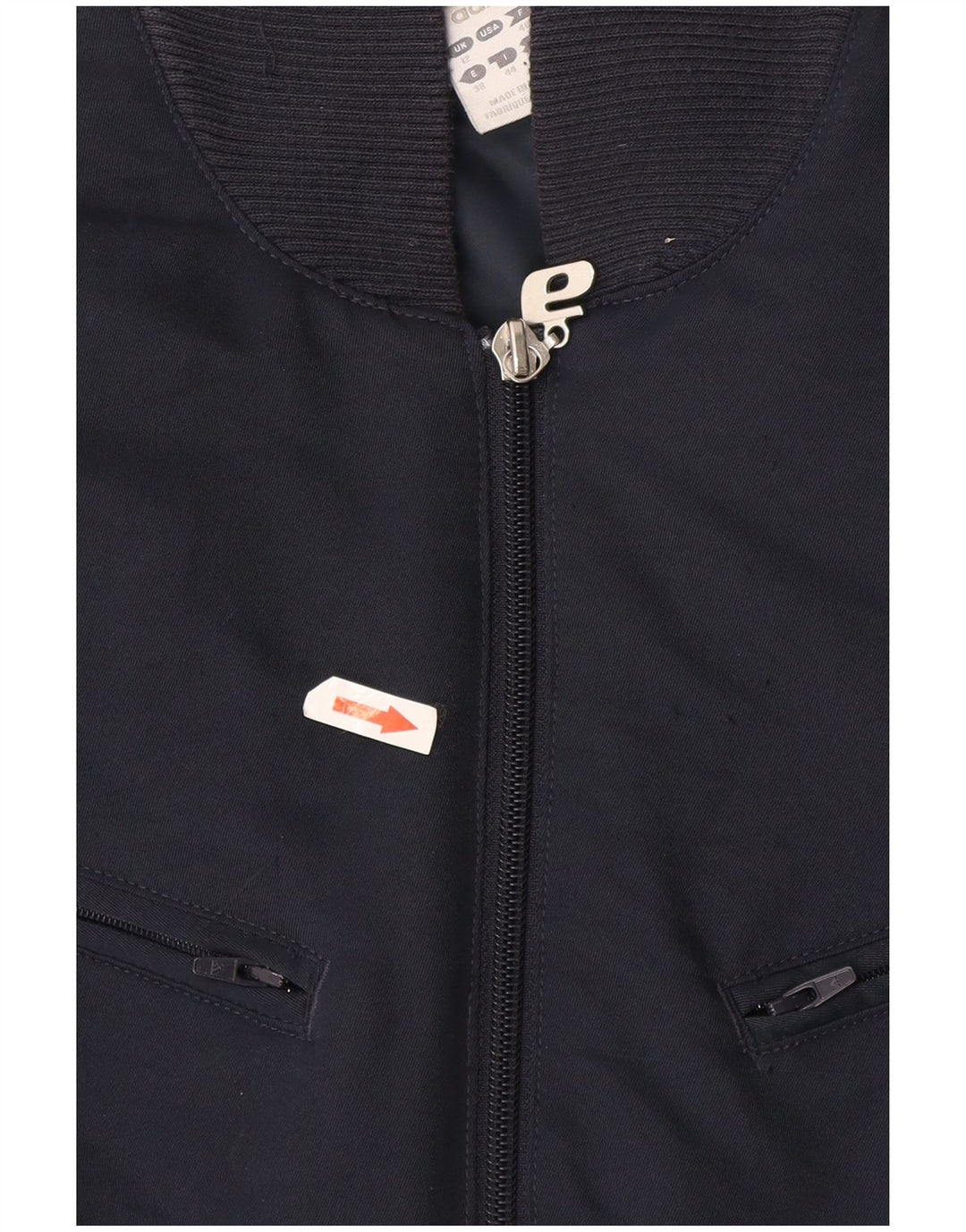 Jachetă Bomber cu grafică Adidas pentru femei UK 12 Medium Bleumarin Poliester