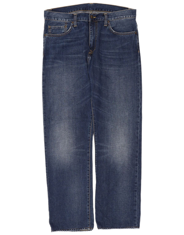 Blugi drepti pentru bărbați Carhartt W33 L32 Bumbac albastru