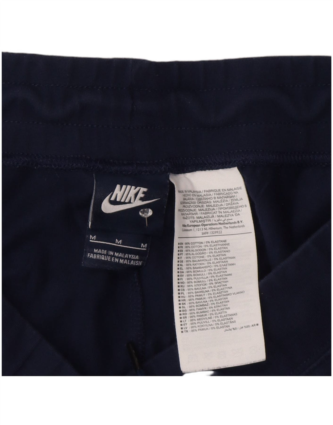 Pantaloni de trening pentru femei Nike Pantaloni de jogging UK 14 Medium Bleumarin Colorblock