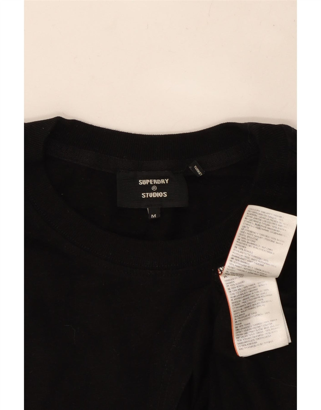 SUPERDRY Tricou Bărbați Top Medium Negru Bumbac