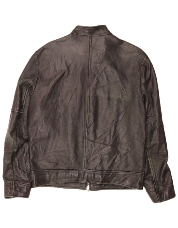 Jachetă din piele pentru bărbați Bata IT 50 Medium Black