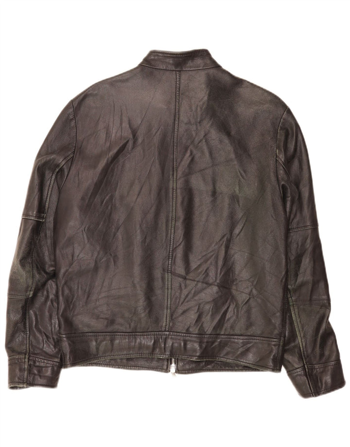 Jachetă din piele pentru bărbați Bata IT 50 Medium Black