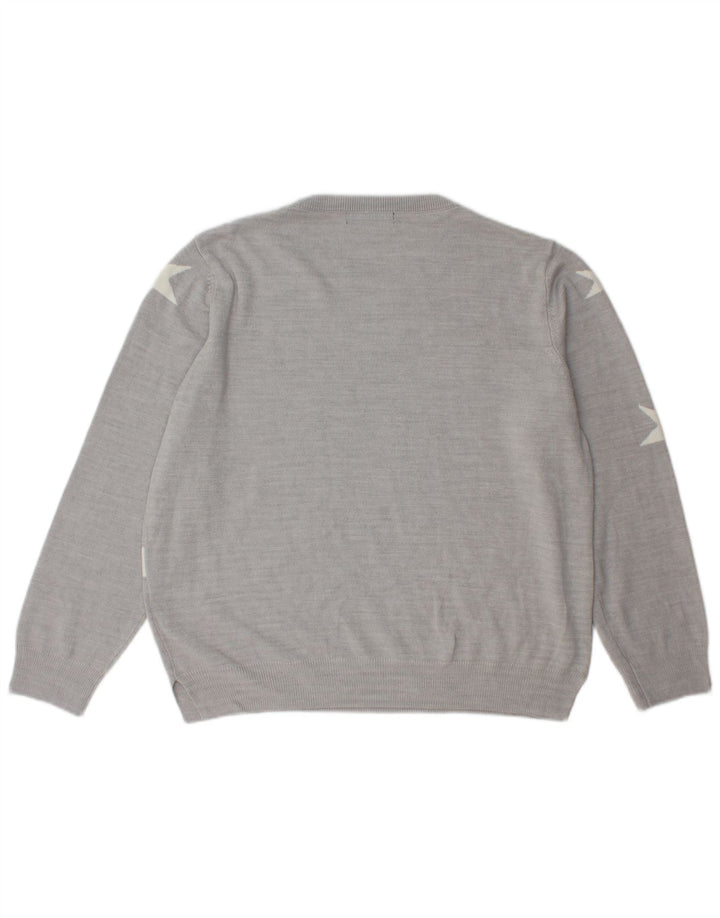 Pulover pentru femei Marks & Spencer cu decolteu triplu UK 16 mare, gri