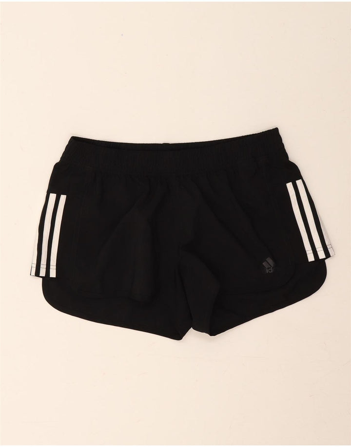 Pantaloni scurți sport Climalite Adidas pentru femei UK 12/14 Poliester mediu negru