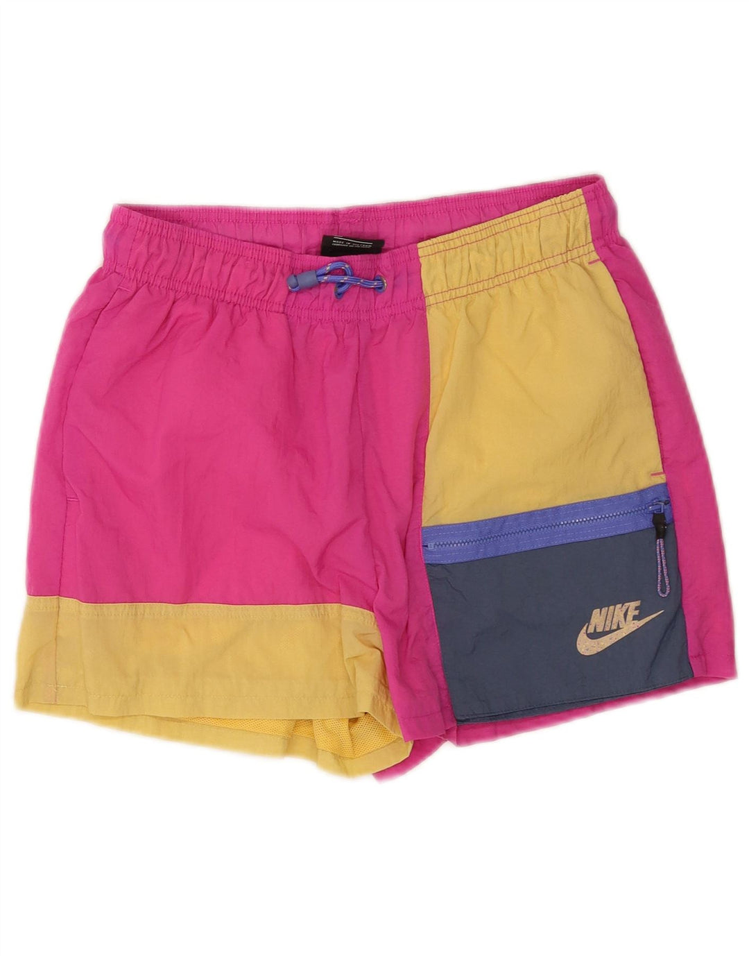Pantaloni scurți sport pentru bărbați Nike, roz mediu, nailon color bloc