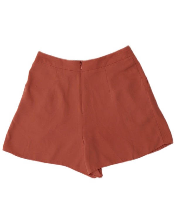 Pantaloni caldi cu talie înaltă Topshop pentru femei UK 10 mici W26 poliester roz