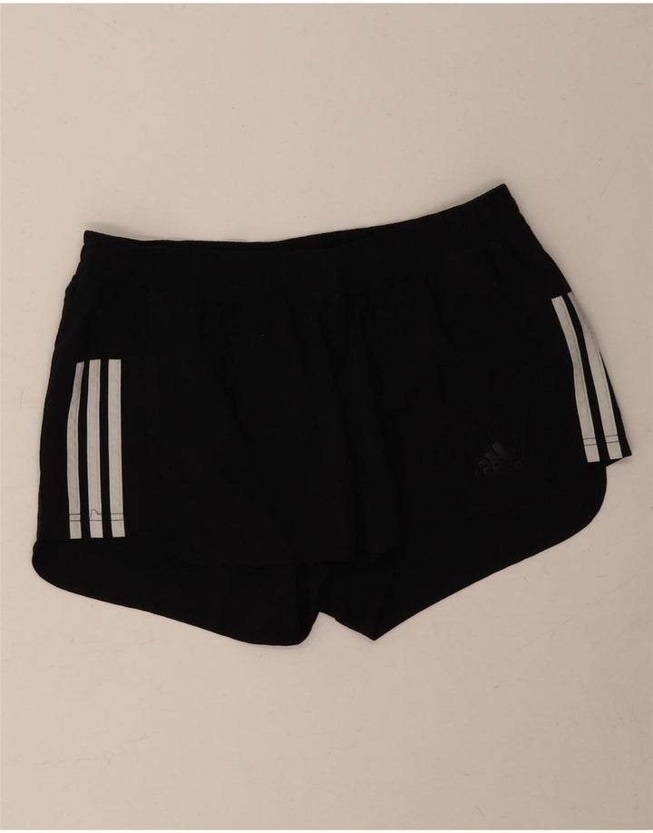 Pantaloni scurți sport Climalite Adidas pentru femei UK 12/14 Poliester mediu negru