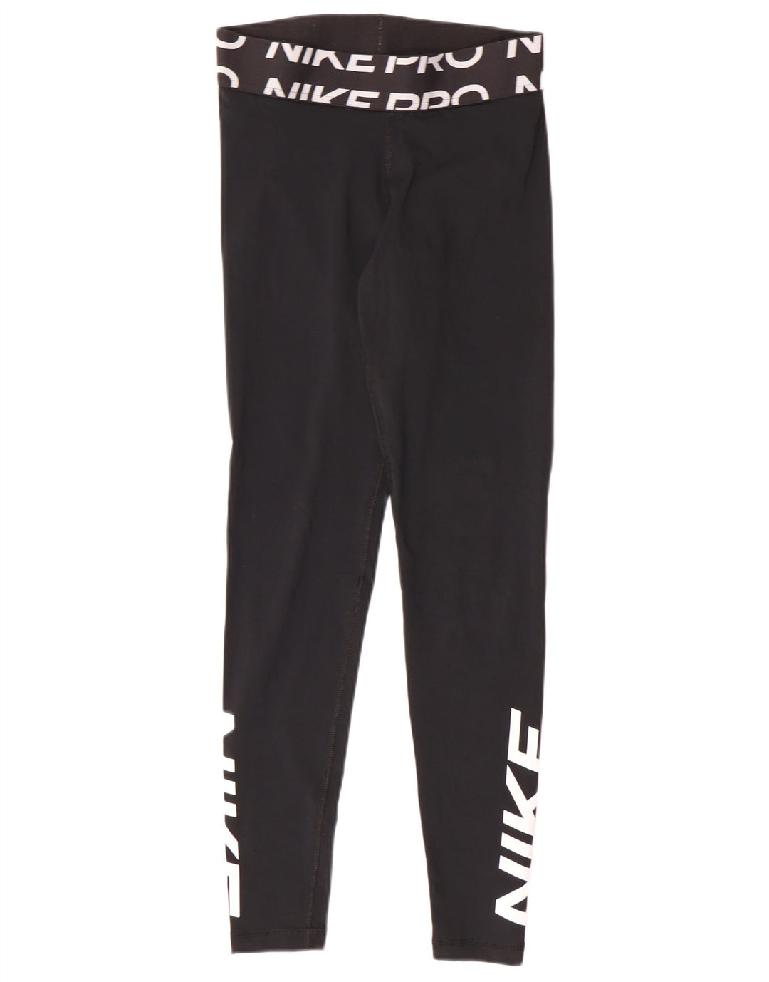 Leggings cu grafice Nike Dri Fit pentru femei UK 10 Mic, negru, poliester Sport