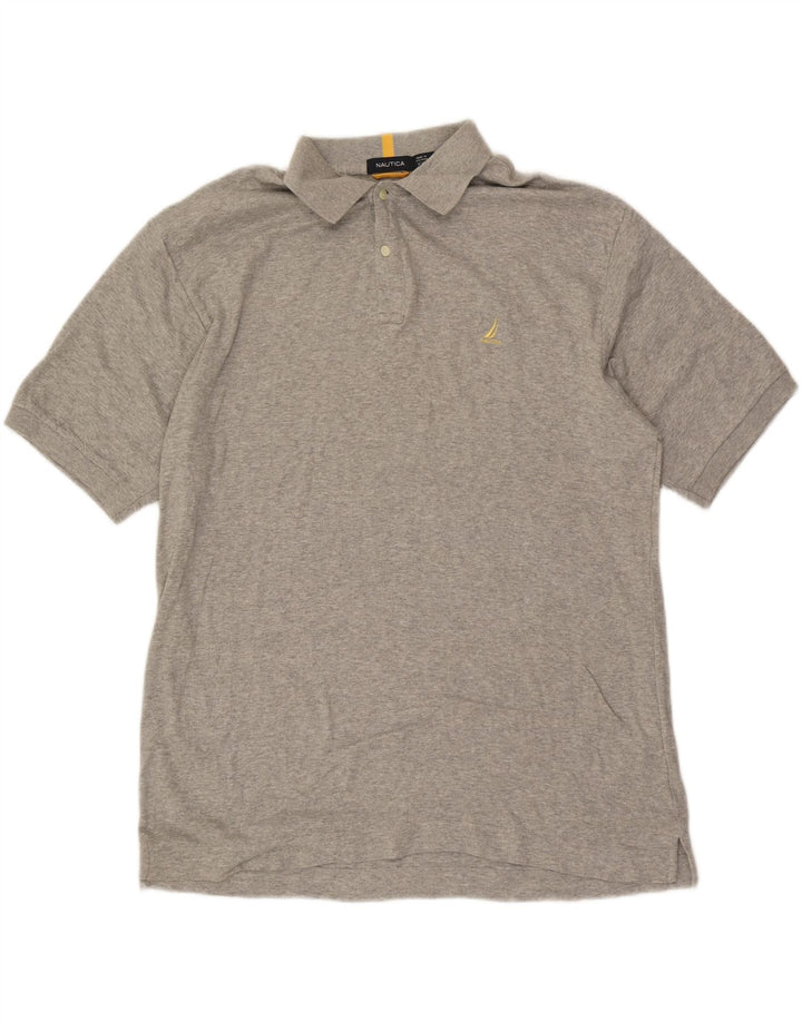 NAUTICA Mens Polo Shirt 2XL Grey Vintage Nautica and Second-Hand Nautica from Messina Hembry 