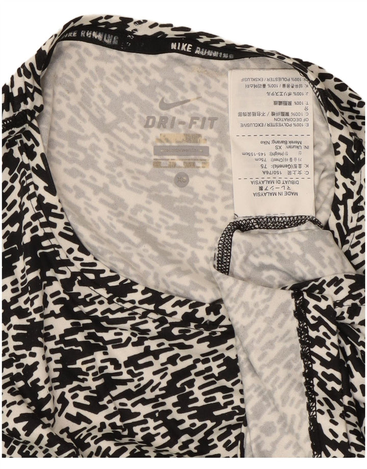 Tricou Nike Dri Fit pentru femei Top UK 6 XS Poliester cu pată negru