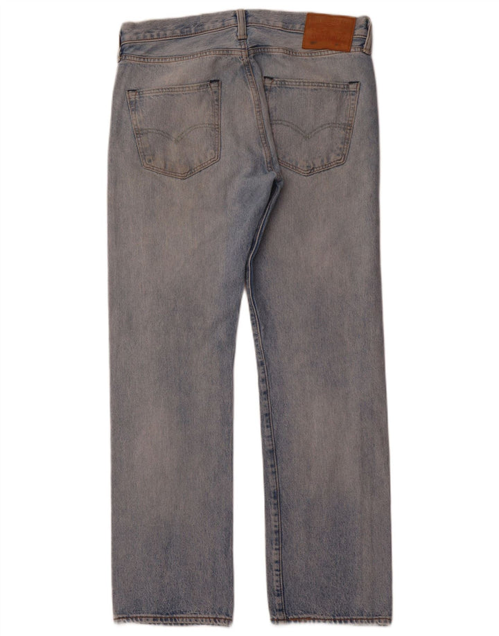 Blugi drepti pentru bărbați LEVI'S 501 W32 L30 Bumbac albastru