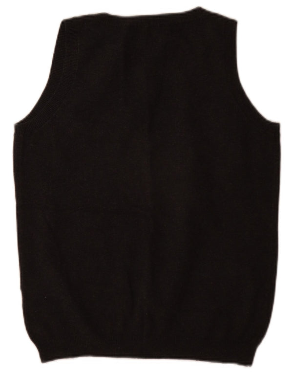 Vesta Zara Femei Tank Top UK 14 Mare Bumbac Gri