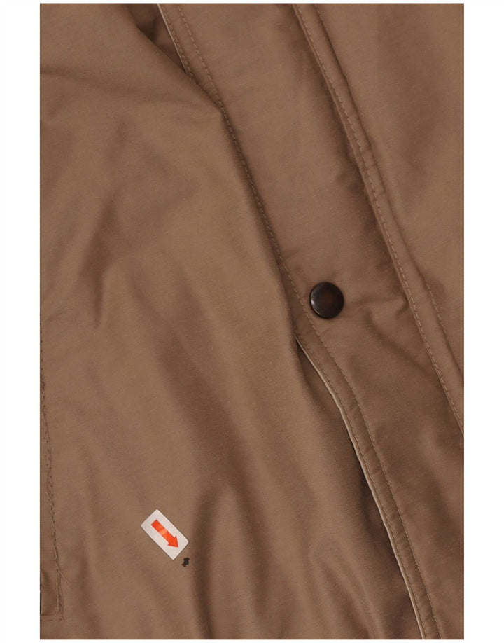 VINTAGE Mens Bomber Jacket UK 40 Large Beige Polyester