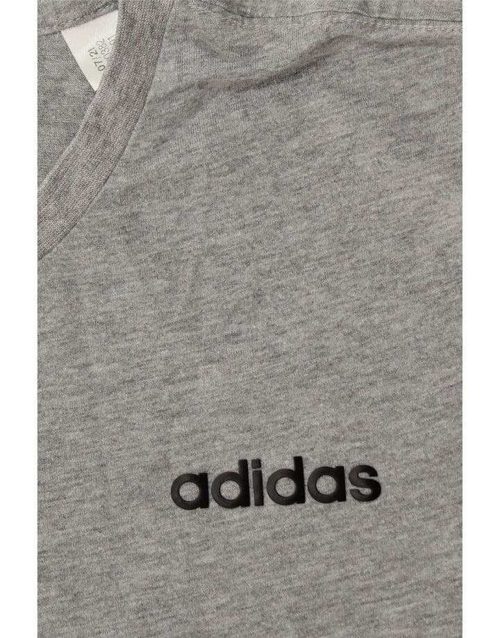 Tricou bărbați ADIDAS Top mic gri bumbac