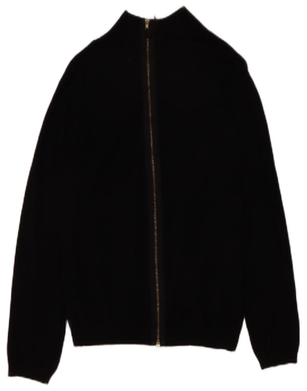 Pulover cardigan pentru femei Zara UK 14 mare, negru, viscoză