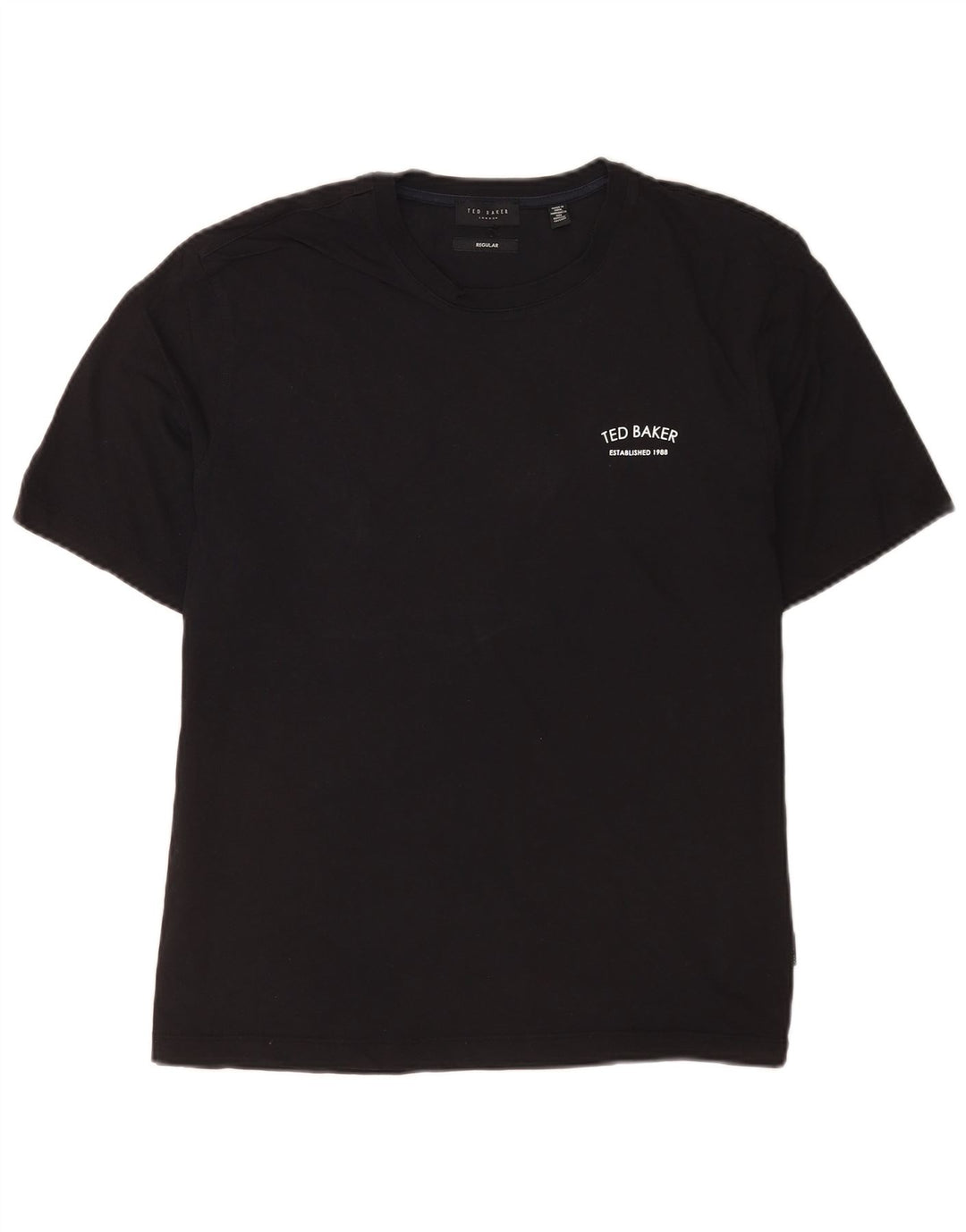 Ted Baker Tricou obișnuit pentru bărbați Top mediu din bumbac negru