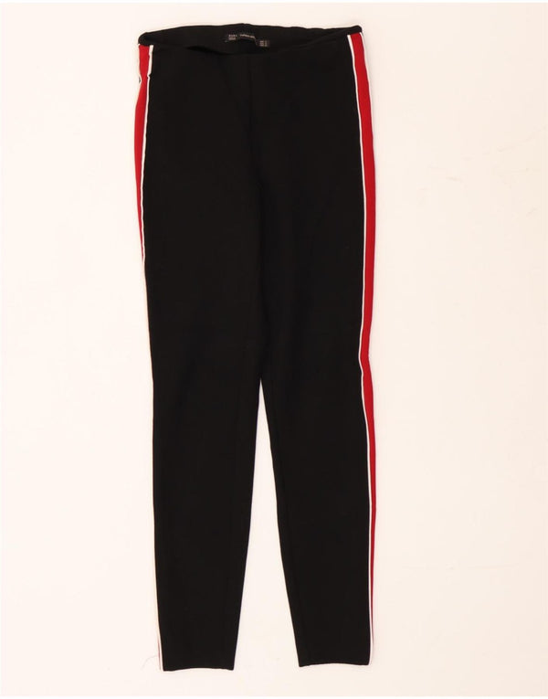 Leggings Trafaluc pentru femei Zara UK 8 mici, negru, cu dungi